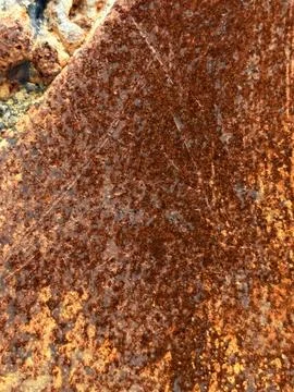 Close-up of rusty metal surface with peeling paint Stock Photos