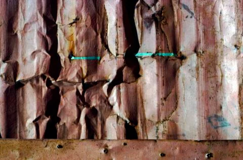 Close up of a rusty metal wall Stock-Fotos