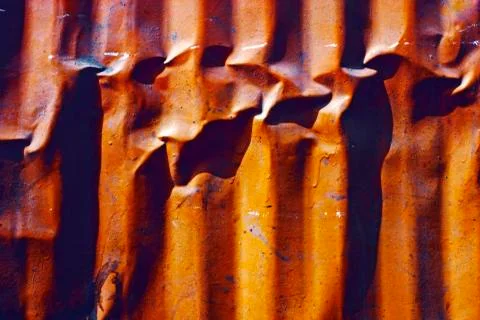 Close up of a rusty metal wall Stock Photos