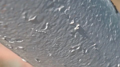 Close-up of a rusty white paint metal. Stock Footage 155332842
