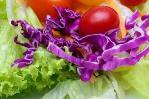 The close-up of salad Stock Photos