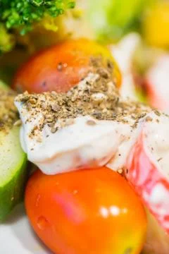 Close up salad Stock Photos