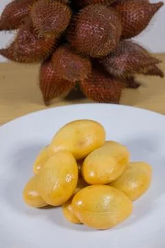 Close up of salak Stock Photos
