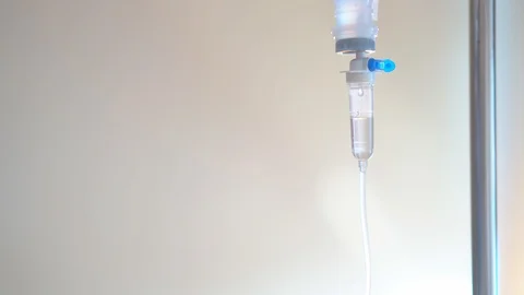 Close up saline dropping solution on white bright background Stockbeeldmateriaal 99688840