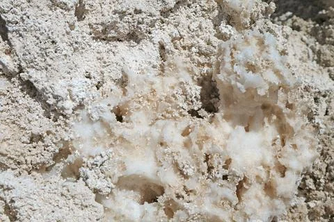 Close-up of Salt Crust on the Surface of Salar de Atacama Salt Flat, Chile Stock Photos