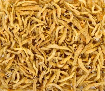 Close up salted crispy deep fried Stock Photos