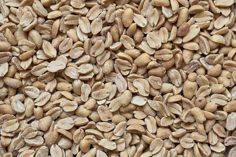 Close-up of salted roasted peanuts Stock Photos