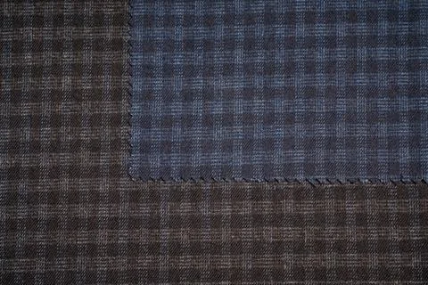 Close up sample fabric for interior design, material selection. Stock Photos