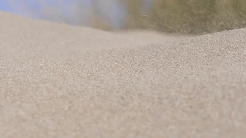 Close up of sand blowing in the wind Stock Footage