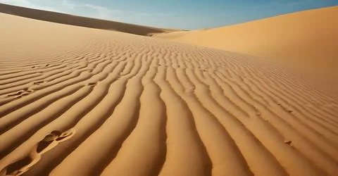 A close up of a sand dune in the desert Stock Illustration