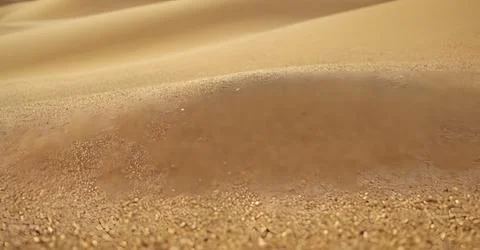 A close up of a sand dune in the desert Stock Illustration