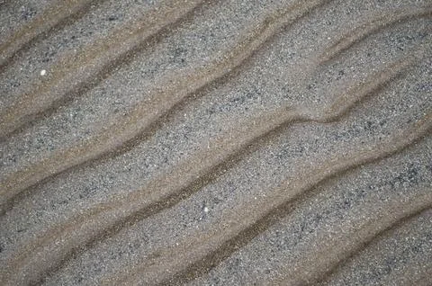 Close up of sand pattern in the beach Foto stock