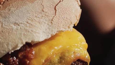 A close up of a sandwich Stock Footage 155451442