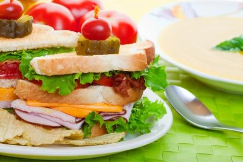 Close up sandwich Stock Photos