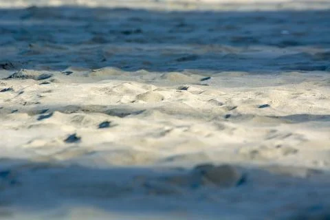 Close-Up of Sandy Beach Texture Stock Photos