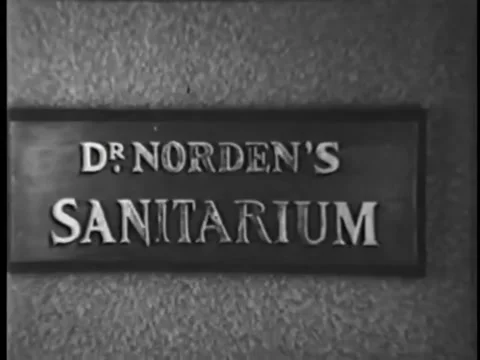 Close-up of Sanitarium sign Stock Footage 260240404