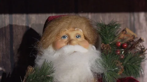 Close up Santa Claus Doll Stock Footage 115030293