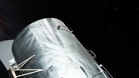 Close up on satellite Stock Footage 85671135