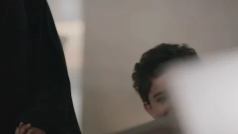 Close up of Saudi boy Stock Footage 105803695