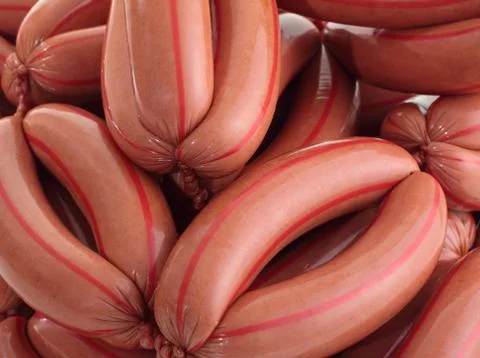 Close up sausages Stock Photos