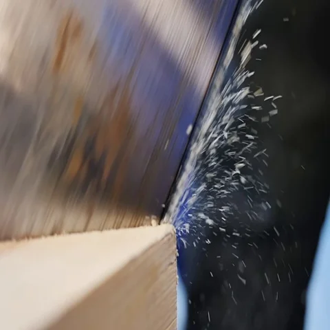 Close up of sawing wood Stock Footage 69284038