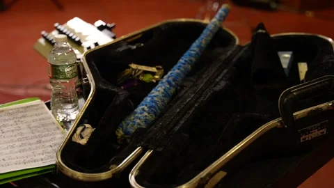 Close Up of Saxophone Case Stock Footage 257853184