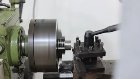 Close-up scene, grinding of component parts in late machine Stock Footage 251849020