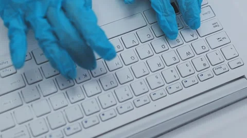 Close up scene of researcher examining alternative protein powder in steril.. Stock Footage 335925486