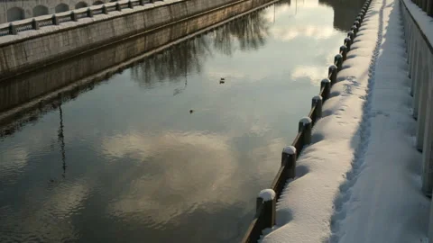 Close up scenic landscape view, winter time Stock-Footage 265272230