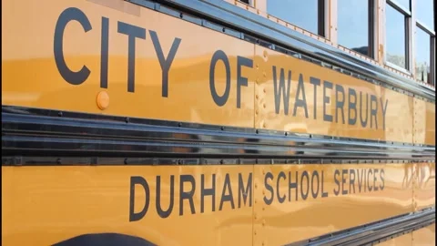 Close up of school yellow bus Stock Footage 304371498