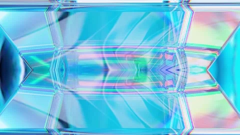 Close-up of a Sci-fi Crystal Object with Light Refraction 3D Animation at 4k Stock Footage 317334879