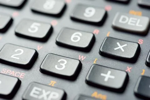Close-up of a scientific calculator Stock Photos