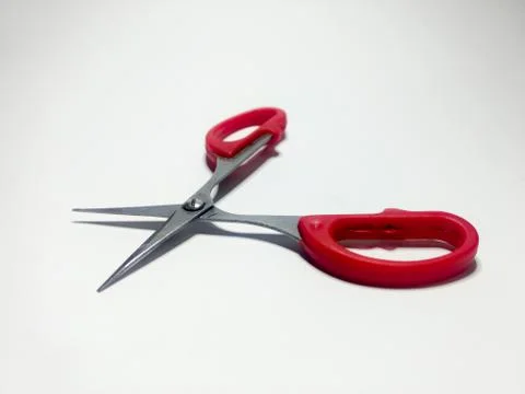 Close up of scissors isolated on white background Stock Photos
