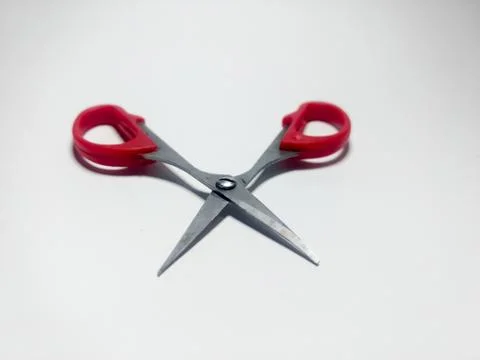 Close up of scissors isolated on white background Stock Photos