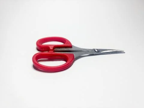 Close up of scissors isolated on white background Stock Photos