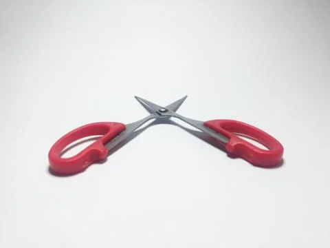 Close up of scissors isolated on white background Stock Photos