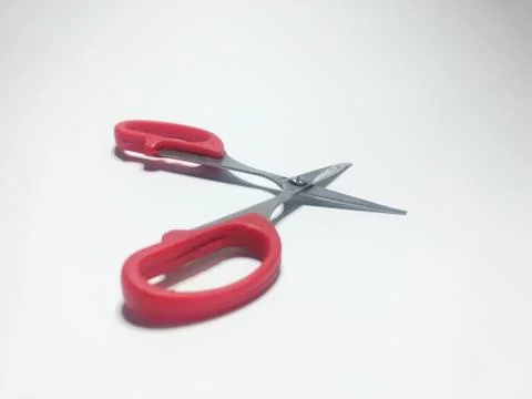 Close up of scissors isolated on white background Stock Photos