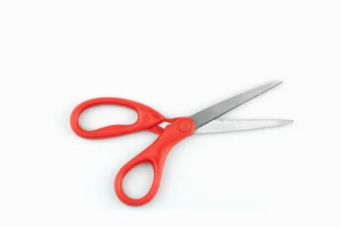 Close up of Scissors isolated on white background Fotos de archivo