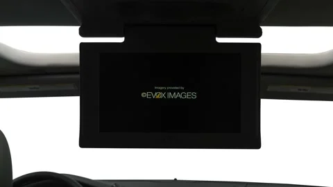 Close up of screen in car Dark Granite 2018 Cadillac Escalade ESV Luxury Stock Footage 159986230