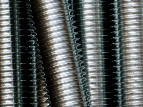 Close up of screw thread Stock Photos