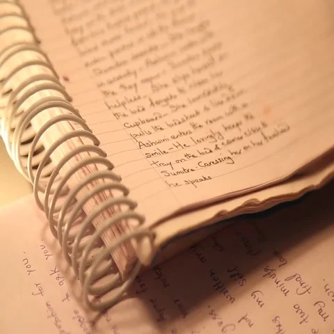 Close up of Script and files Stock Footage 69470752