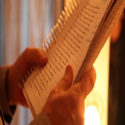 Close up of Script and files Stock Footage 69470821