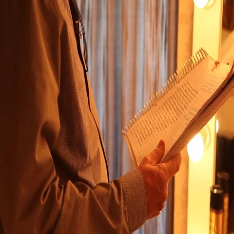 Close up of Script and files Stock Footage 69470959