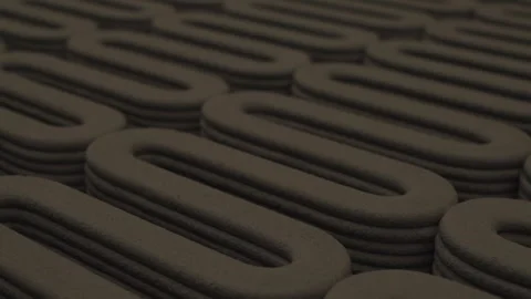 Close up sculpture texture printed by Cement Printing Machine with Light swe Stock-Footage 243975856