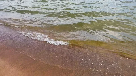 Close up of sea shore with waves. Stock Footage 198875882