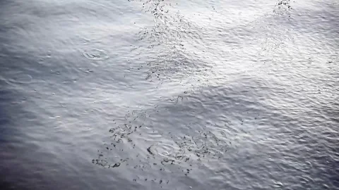 Close up of sea surface smoothly waving in real time. Stock Footage 112643945