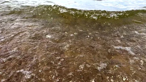 Close up of sea waves and foam. Stock Footage 198237708