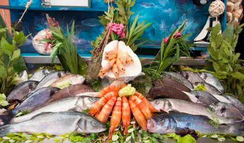Close-up of Seafood Stock Photos