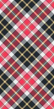 Close up seamless textile background, diverse plaid pattern fabric. Straigh.. Stock Illustration