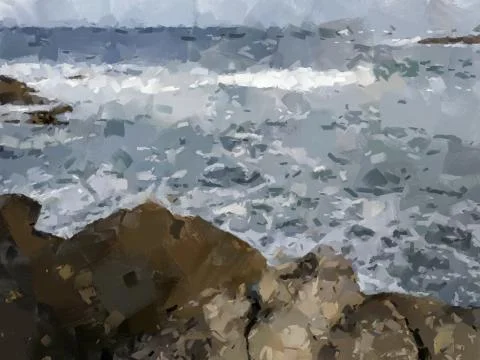 A close up of a seaside Stock Photos